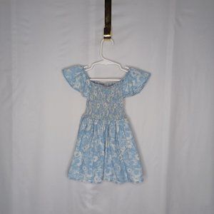 Nanette Lapore Bohemian Dress, Girl's 24 Months, Blue and White Floral